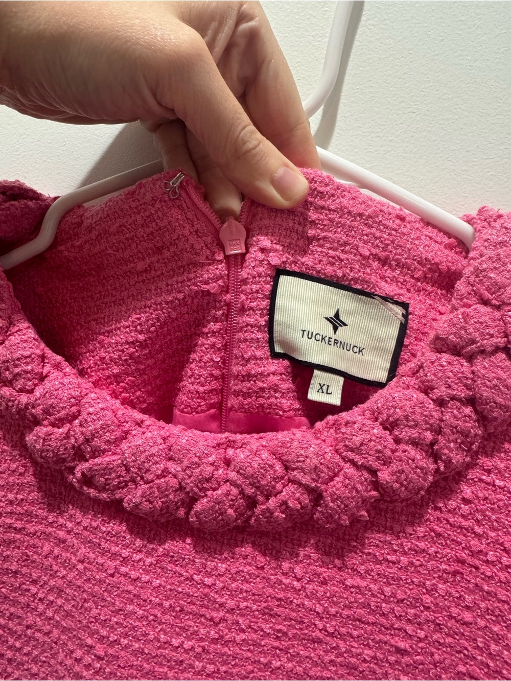 Tuckernuck: XL Jackie O Pink Tweed Dress - Picture 2 of 4